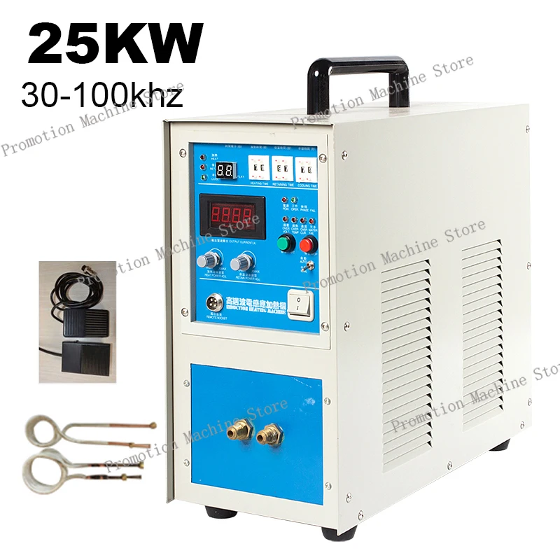 

Индукционный нагреватель, плавильная печь для серебра и золота с CE, 25 кВт, 30-100 кГц, высокочастотный индукционный нагреватель, печь ZVS