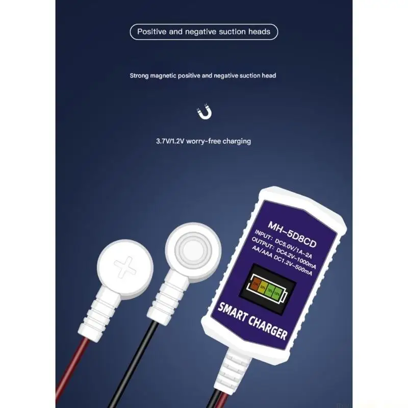 F62C 18650 Battery Charging With LED Display Charging Cable For Fast Charging
