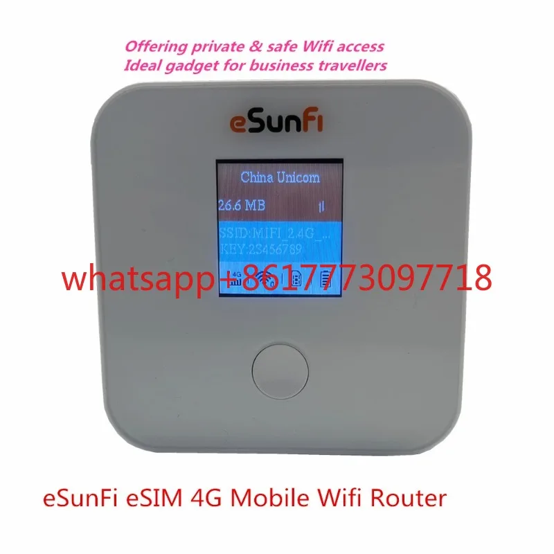Portable 4G eSim Wifi Router Router eSunFi SHFiEL40 on Qualcomm