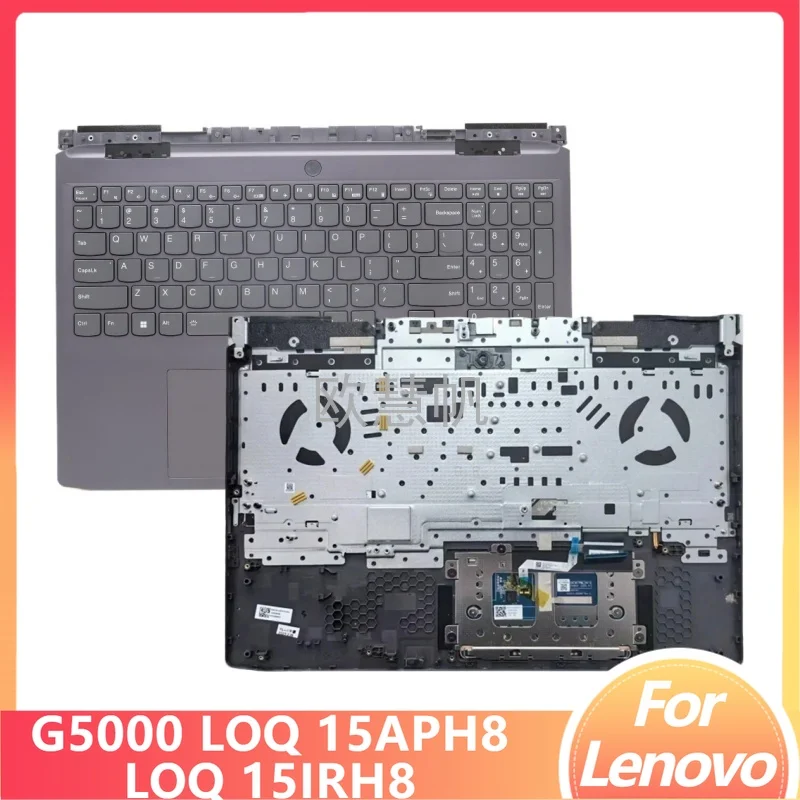 

M New Original for Lenovo G5000 LOQ 15APH8 15IRH8 Laptop Palmrest Upper Case US Backlit Keyboard with Touchpad 5CB1L49781