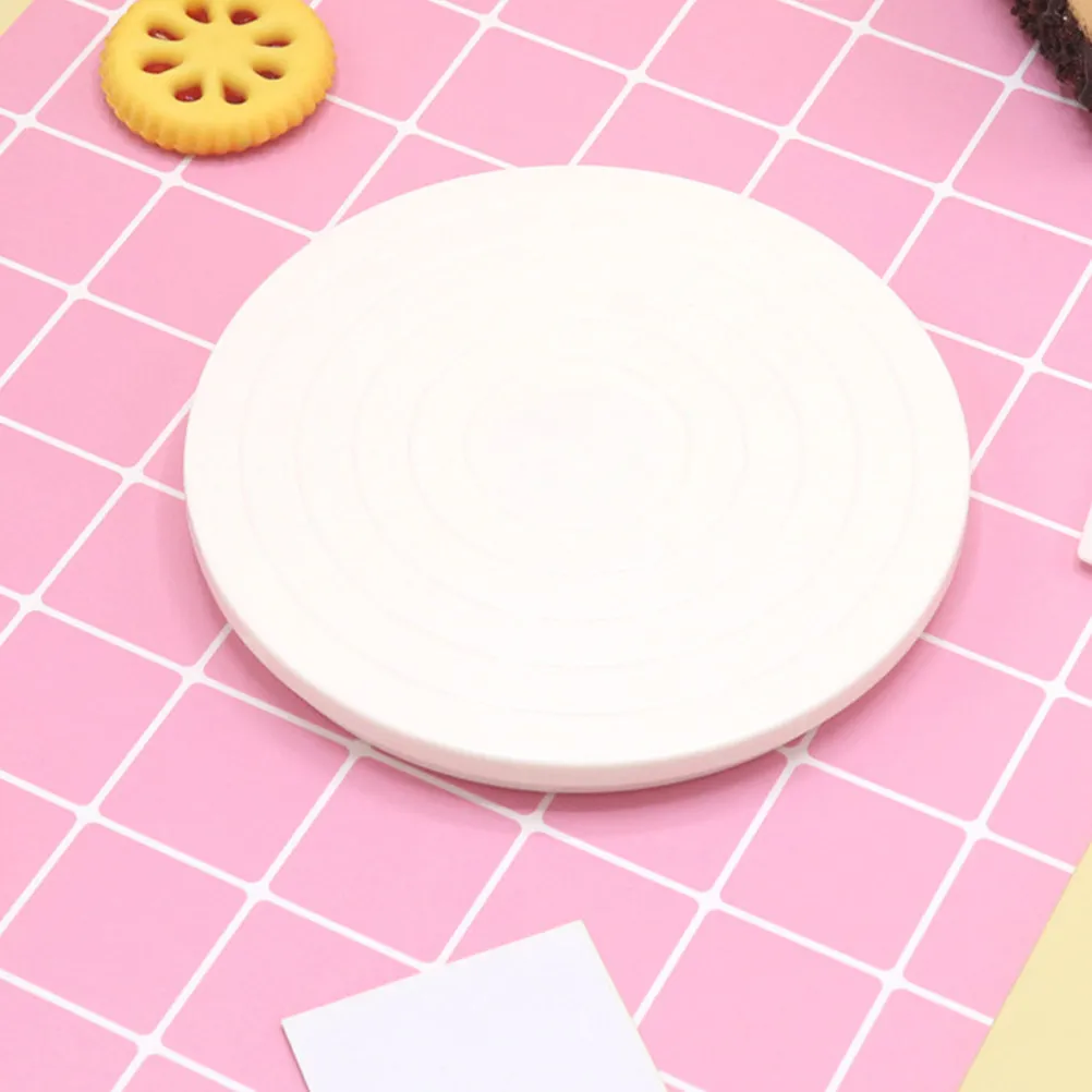 

2Pcs Mini 360 Degree Rotating Cake Decorating Turntable Plastic Stand for DIY Baking Cake Display Home Kitchen Small Bakeries