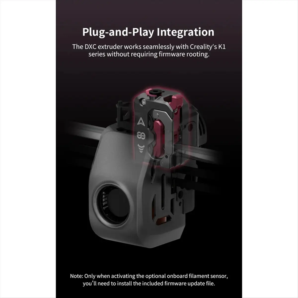 

[A23G] Экструдер Phaetus DXC без двигателя, комплект экструзионного механизма для 3D-принтеров CREALITY K1, K1C, K1 Max, аксессуар для модернизации