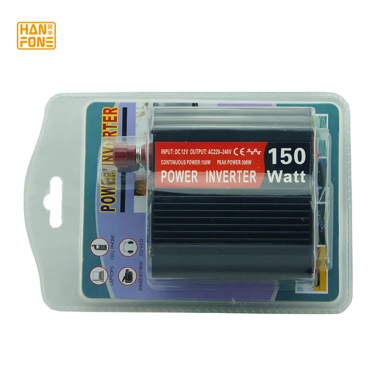 High Quality 12V to 220V Car Inverter 150W Modified Sine Wave Car Inverter for Phones and Laptops