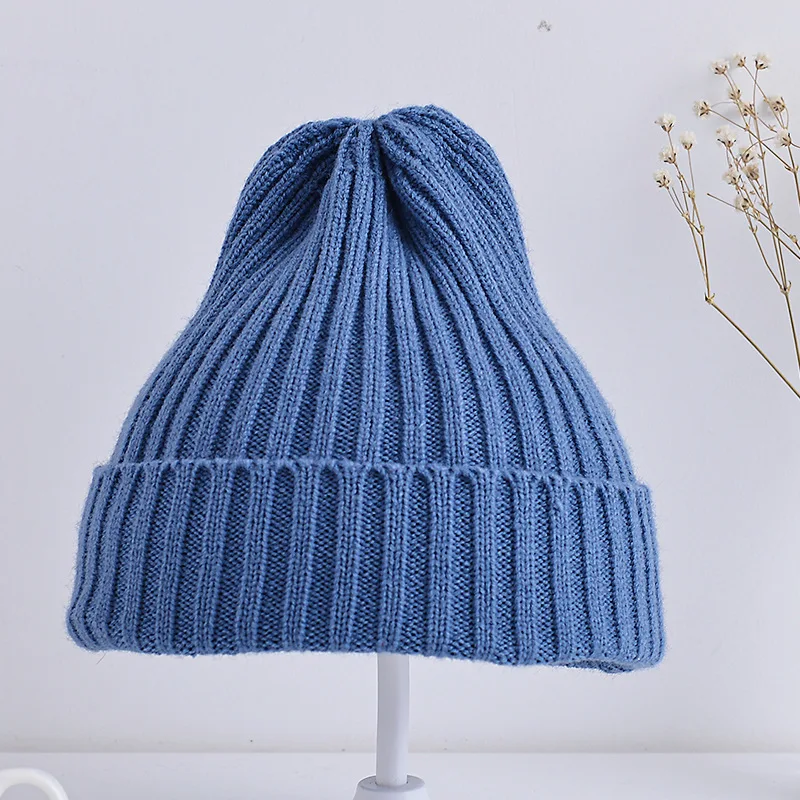 Baby Knit Cap Cartoon Candy Warm Windproof Infant Hedging Hat Knitted Woolen Soft Child Hat Newborn Fashion Warm Beanies Hat