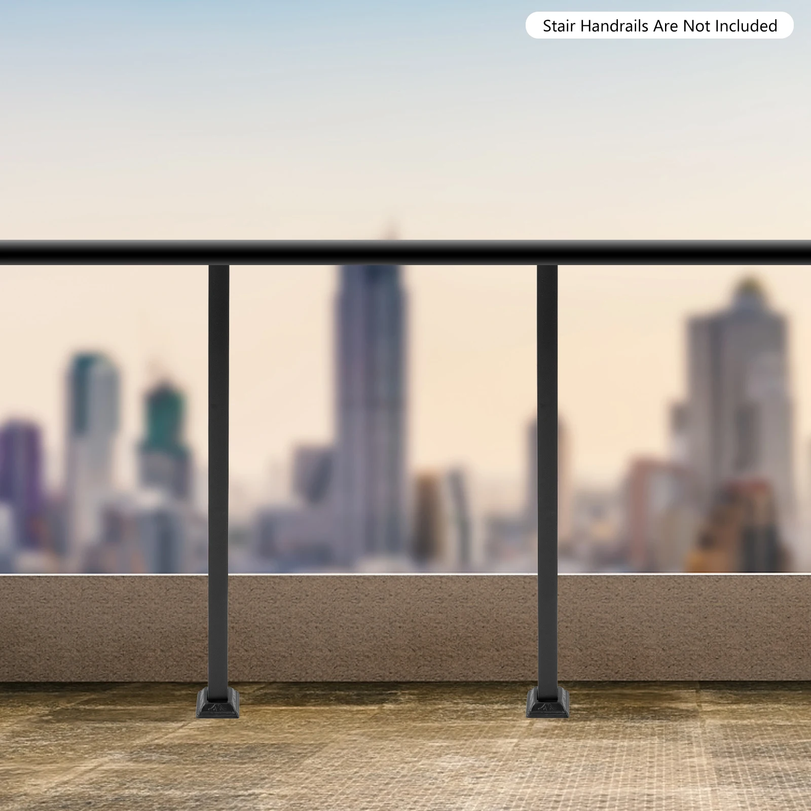 Durable Iron Railing with High-Temperature Paint Finish – Easy to Install, Clean, and Store