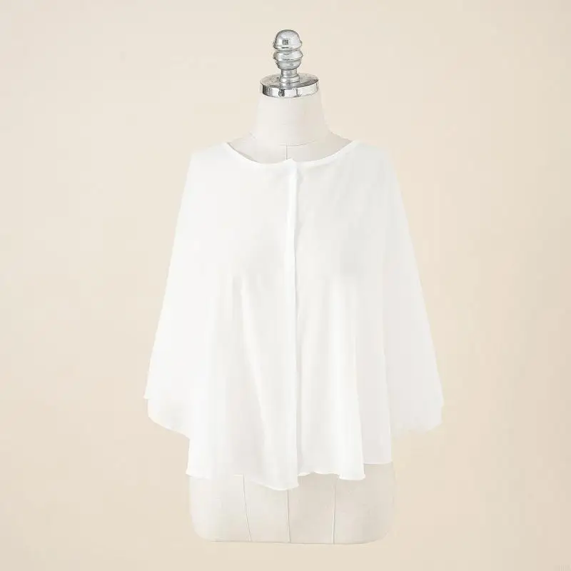 Pretty Color Short Cloak for Women Summer Beach Sun-proof Supplies 6XDA