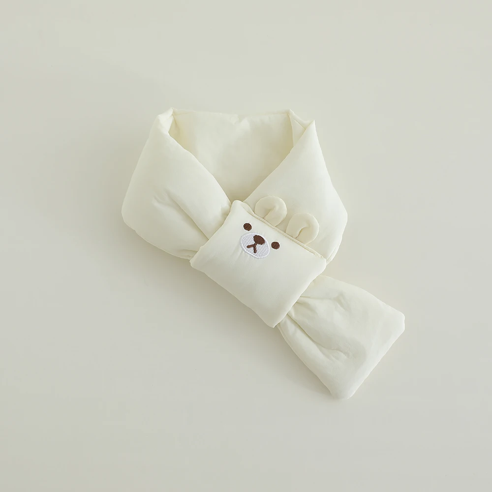 2-5 Years Old Plush Winter Scarf for Boys Girls Outdoor Warm Baby Scarf Unisex Kids Cross Neck Scarf Children Mufflers