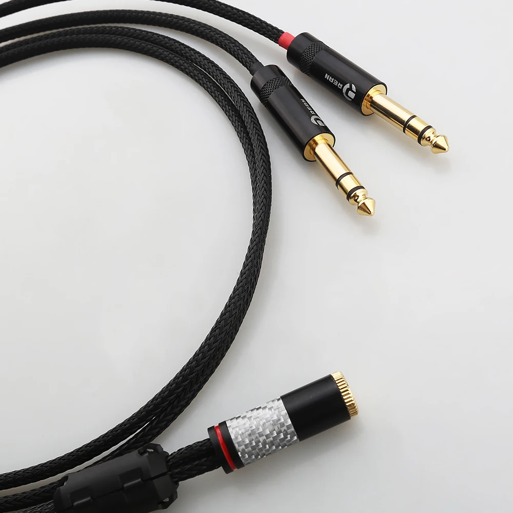 Audiocrast Balance 4,4-mm-Buchse auf Dual 6,35-mm-TRS-Klinkenstecker-Adapterkabel für 6,5-mm-symmetrische Audioverbindung – Detail 9