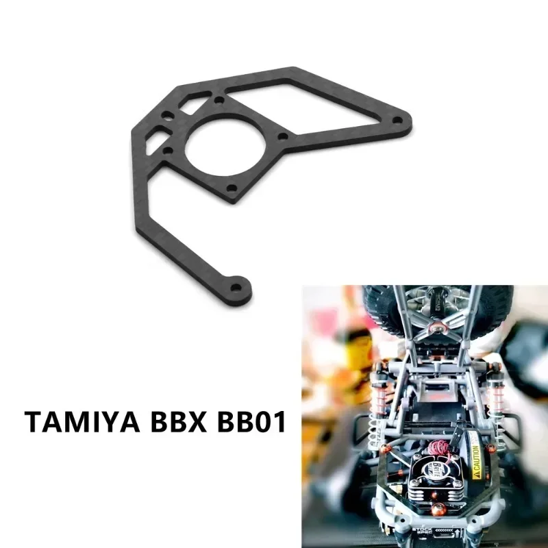 Carbon Fiber Cooling Fan Mount Holder for Tamiya BBX BB01 BB-01 1/10 RC Car Upgrades Parts Accessories