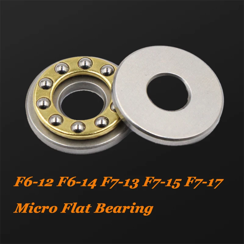 1/2/3/5/10pcs Miniature Plane Thrust Bearings F6-12 F6-14 F7-13 F7-15 F7-17 F8-16 F8-19 F8-22M Table Surface Plane Bearing