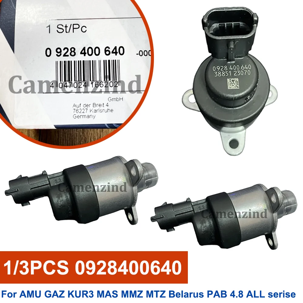 

1/3Pcs High Pressure Common Rail Metering Valve 0928400640 For AMU GAZ KUR3 MAS MMZ MTZ Belarus PAB 4.8 ALL serise