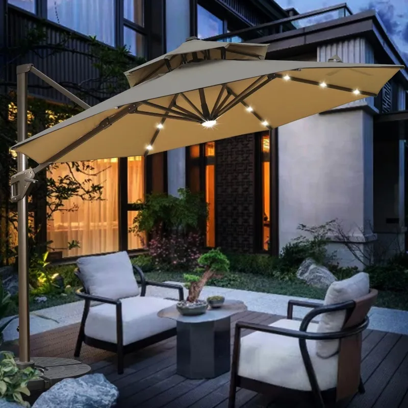 

Hotel/Garden/Courtyard/Beach/Patio Outdoor Umbrella Solar Power Light/Bead Hot Selling Low Wholesale Price with Top Quality