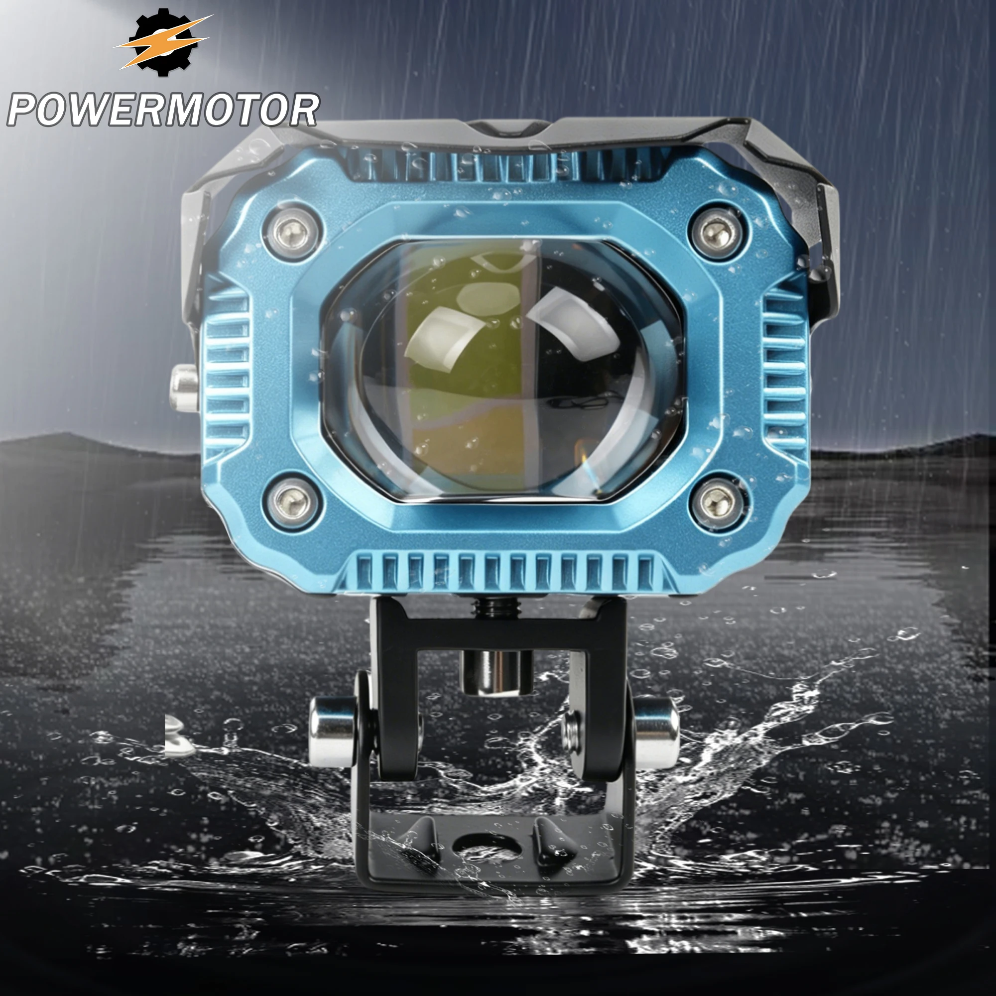

Scooter Motorcycle Headlight Auxiliary LED Fog Light Explorers Offroad Angel Eyes LED light Spotlights for YAMAHA Honda HeadLamp