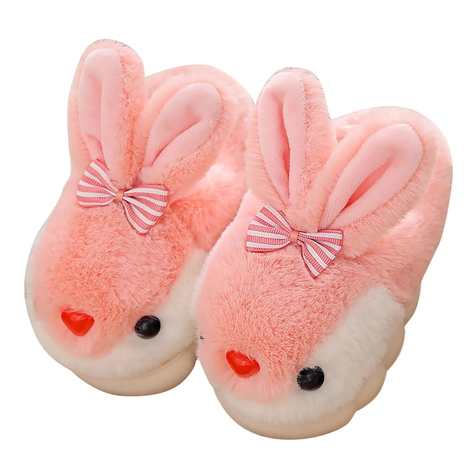 Winter Children Cotton Slippers Warm Winter Comfortable Classic Cartoon Rabbit Boys And Girls Soft Sole Fashion Plush Slippers