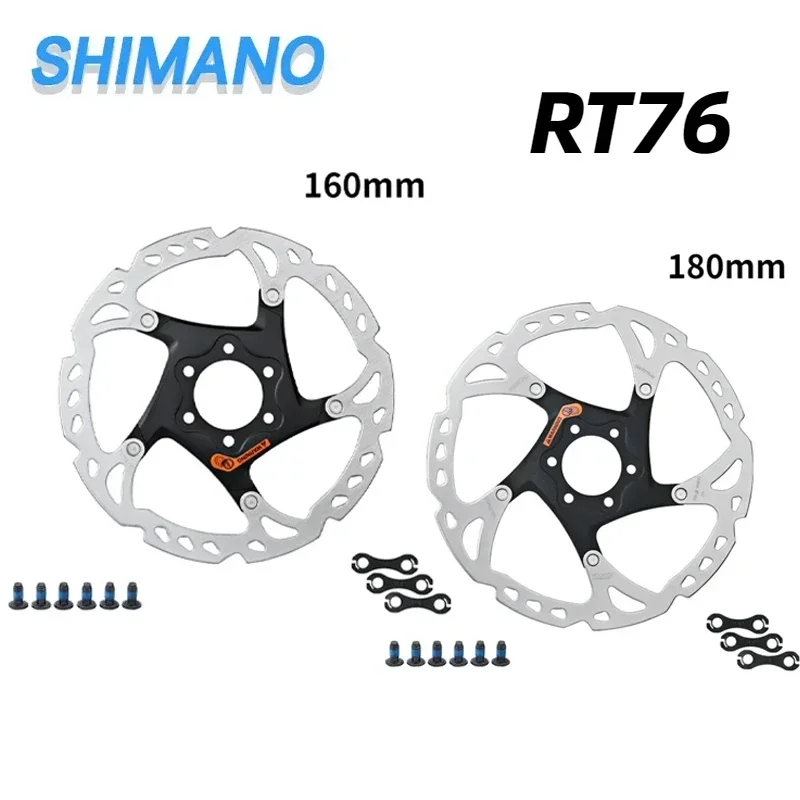 SHIMANO SLX SM RT76 Brake Disc 6 Bolt Disc Rotor 160/180/203MM SLX M7000 M6000 MT200 M375 6 Bolt For MTB Bike Accessories Disc