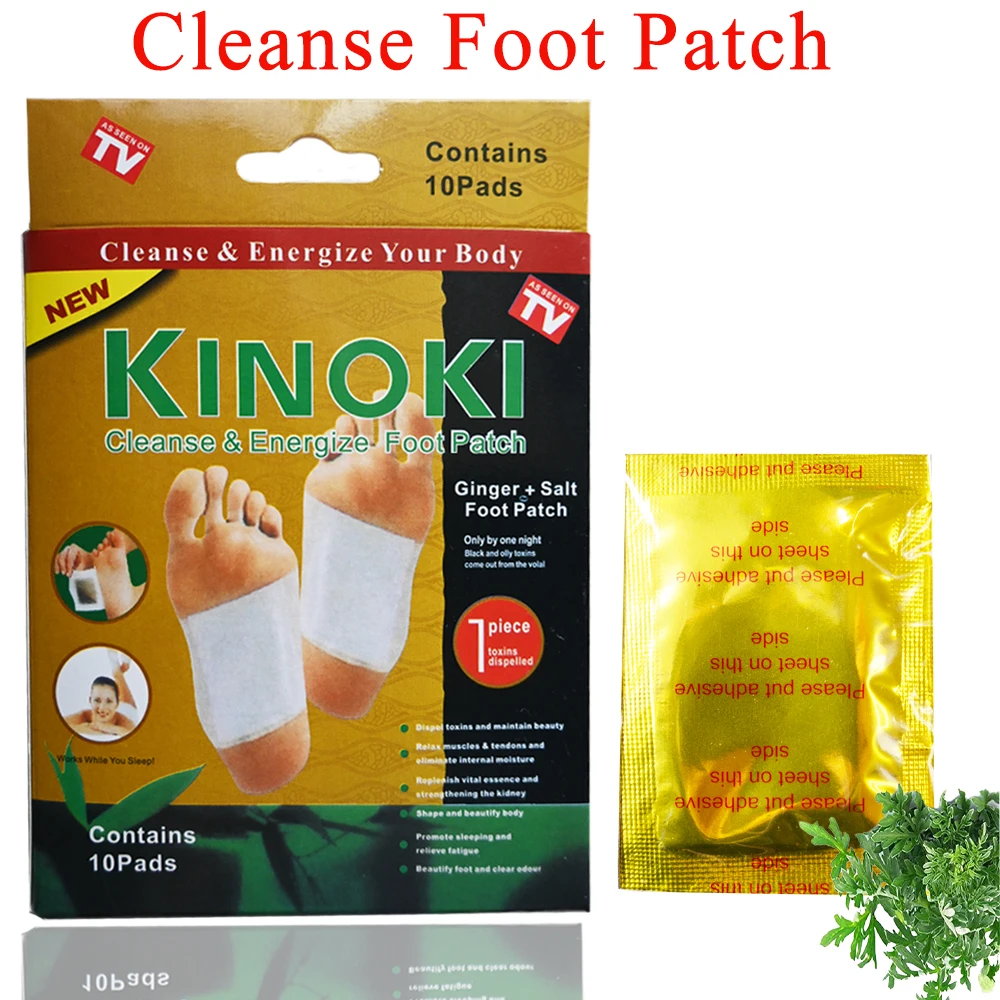 

10-100pc Kino Original Foot Patch Bamboo Foot Pads With Adhersive Foot Care Tool Improve Sleep Improve