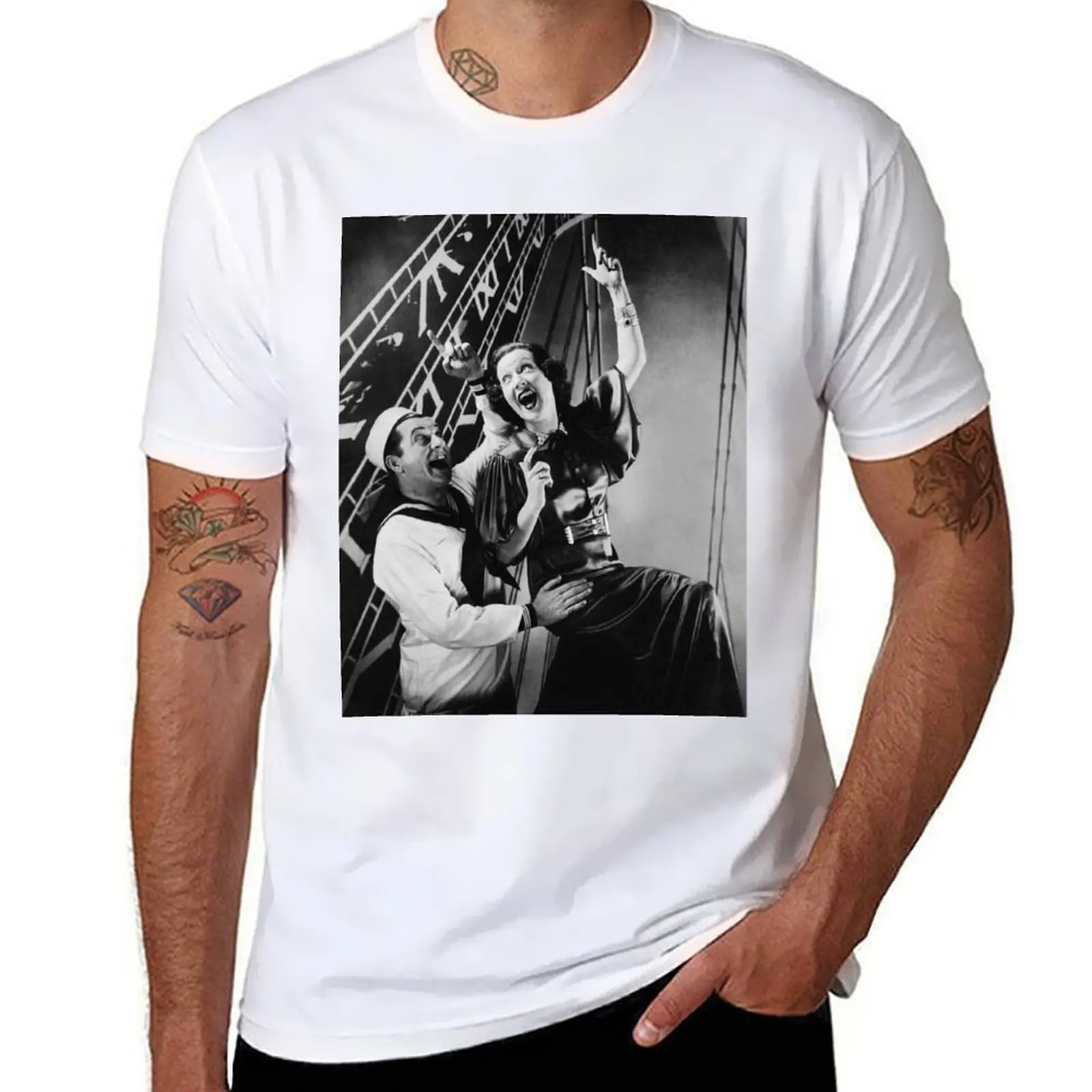 

Ethel Merman and William Gaxton Black & White Photo T-Shirt t shirt man cotton man graphic t shirt anime tshirt T-Shirt