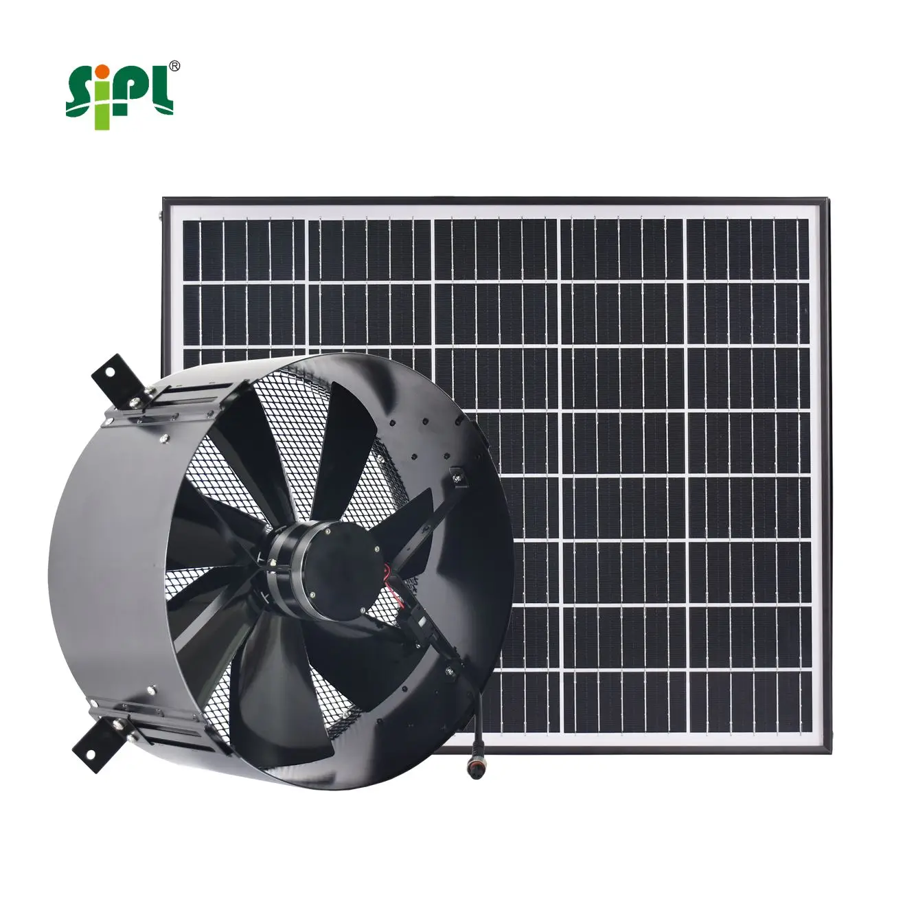 Energy Saving Greenhouse Cooling Garage Chicken Hen House Farm Ventilation Wall Mounted Air Extractor Solar Exhaust Vent Fan