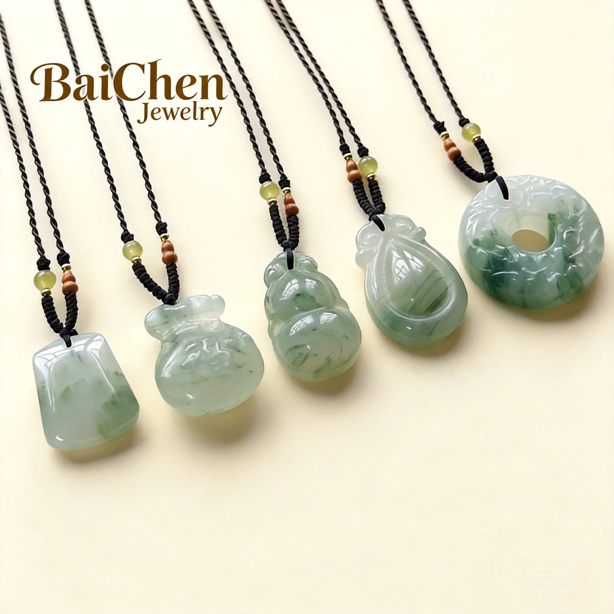 Unique Chinese Style Natural Xinjiang Golden Silk Tianshan Green Jade Pendant Lucky Blessing Peace Amulet Safety Buckle Wealth