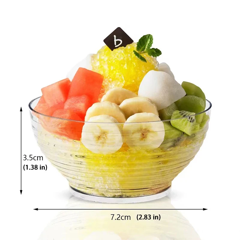 10/5PCS Mali Csontliszt  bowls üvegek bowls stackable Meghiggad Adogatás aranyos bowls számára Saláta Desszert dips Anyacsavar Cukorka Asztali edények számára konyhai