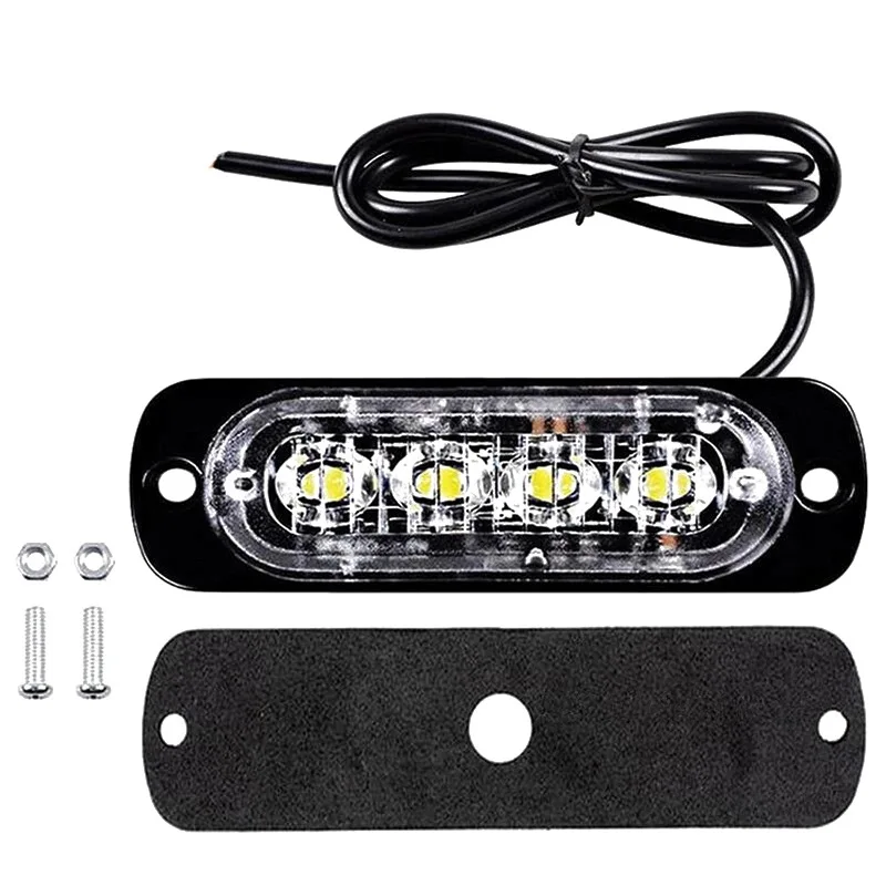 4LED Car Truck Trailer Beacon Lamp LED Side Light Waterproof DC 12V 24V Warning Light Marker Light