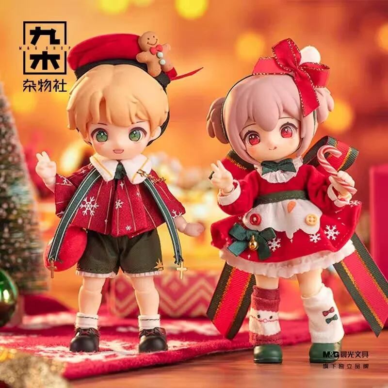 New Kawaii Nagi Christmas Kindergarten Wish Party Series 1/12 Bjd Joints Can Be Moving Figures Desktop Decoration Birthday Gift