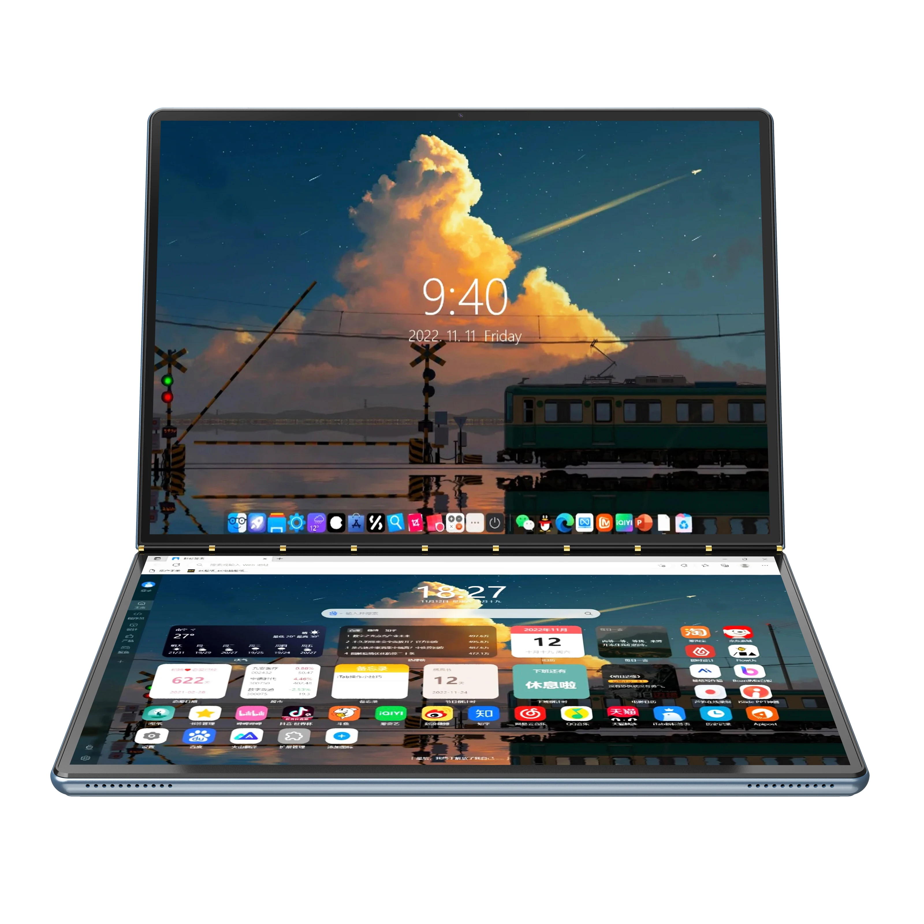 كمبيوتر محمول Win 11 SZBOX DS18 10.95 بوصة 2in1 N100 DDR4 16GB 512GB M.2 2280 SSD WIFI6 BT5.2 كمبيوتر مكتبي للألعاب