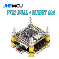 JHEMCU F7 Stack F722 Dual Flight Controller mit RuiBet 60A ESC 3-6S 30,5*30,5mm für RC FPV Freestyle Drone