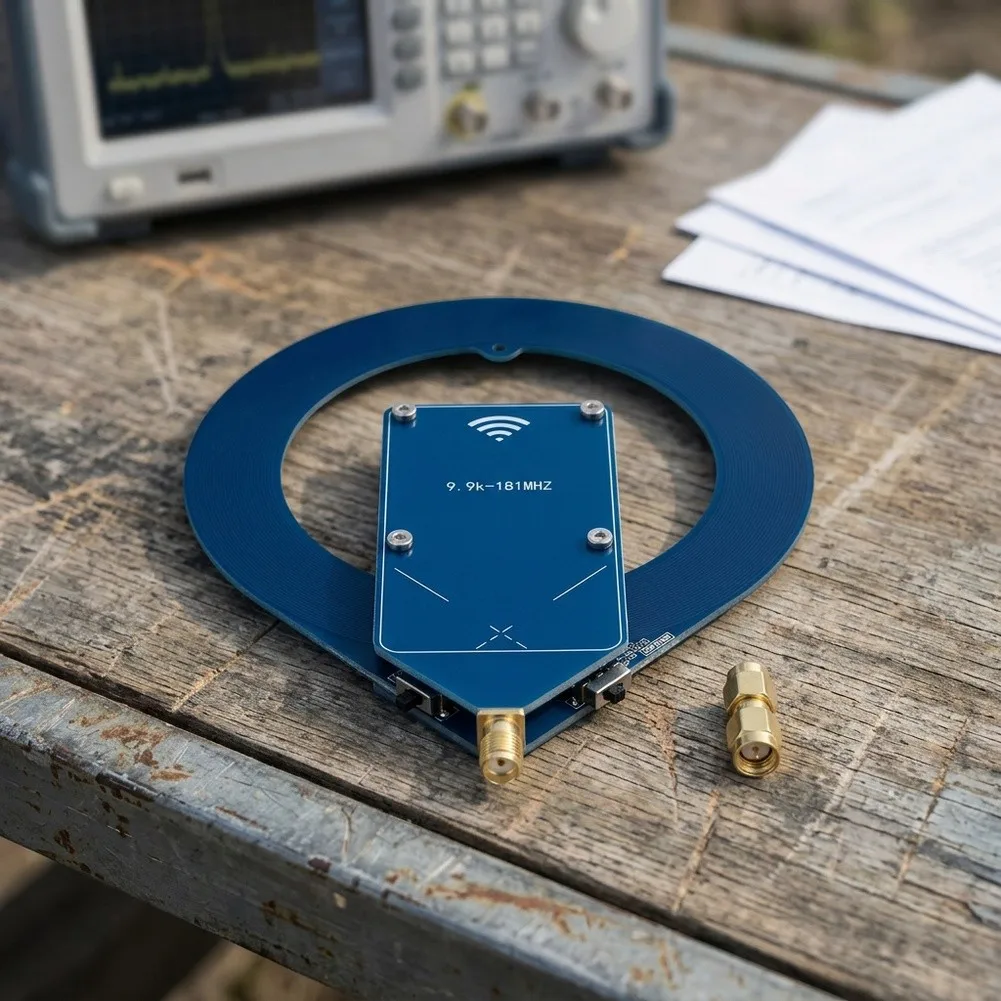 Mini Active Loop For Antenna With Connector Portable Active Small Loop Plug-and-Play For Antenna For Aviation For TEF6686
