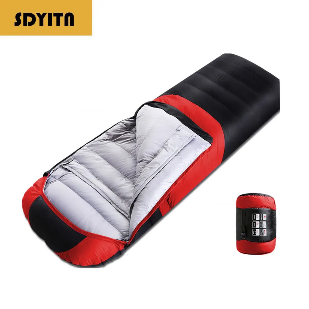 

Ultralight Duck Down Adult Sleeping Bag for Outdoor Camping & Hiking Winter Single Person Camping Sleeping Bag Warm Comfortable