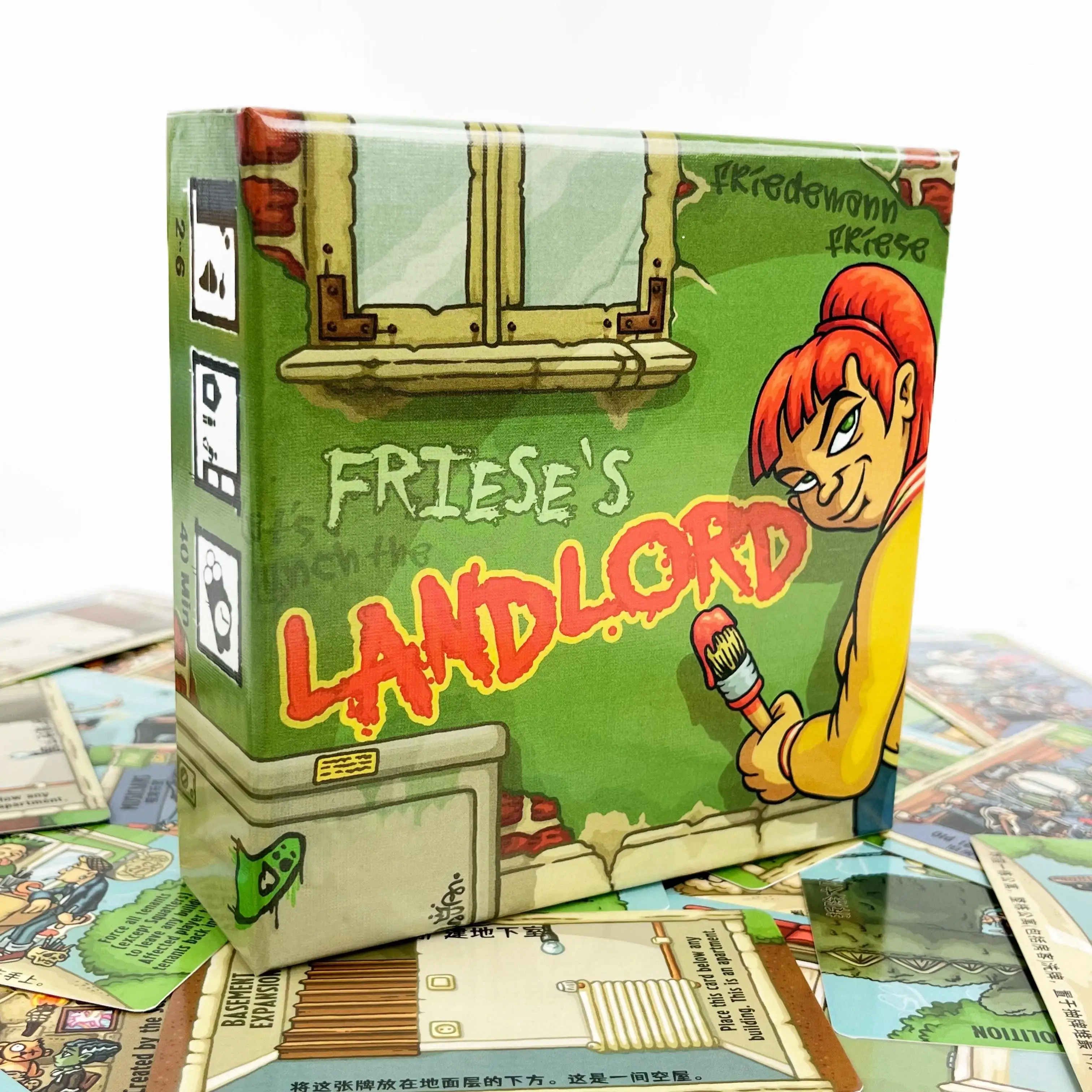 

Board Game – Friese's Landlord, Classic Party Game, Outsmart & Outplay Rivals to Become the Town's Richest Landlord!