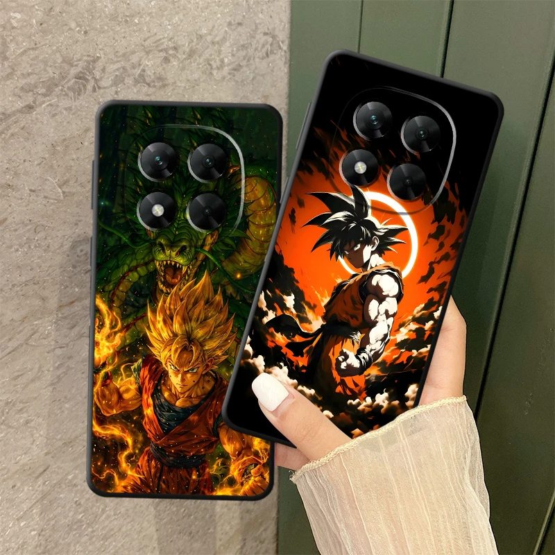 Dragon Ball Dragon Goku étui pour Xiaomi Redmi Note 13 14 Pro Plus 9 10 11 12 Pro 7 8 9S 10S 12s 11s noir couverture de téléphone souple