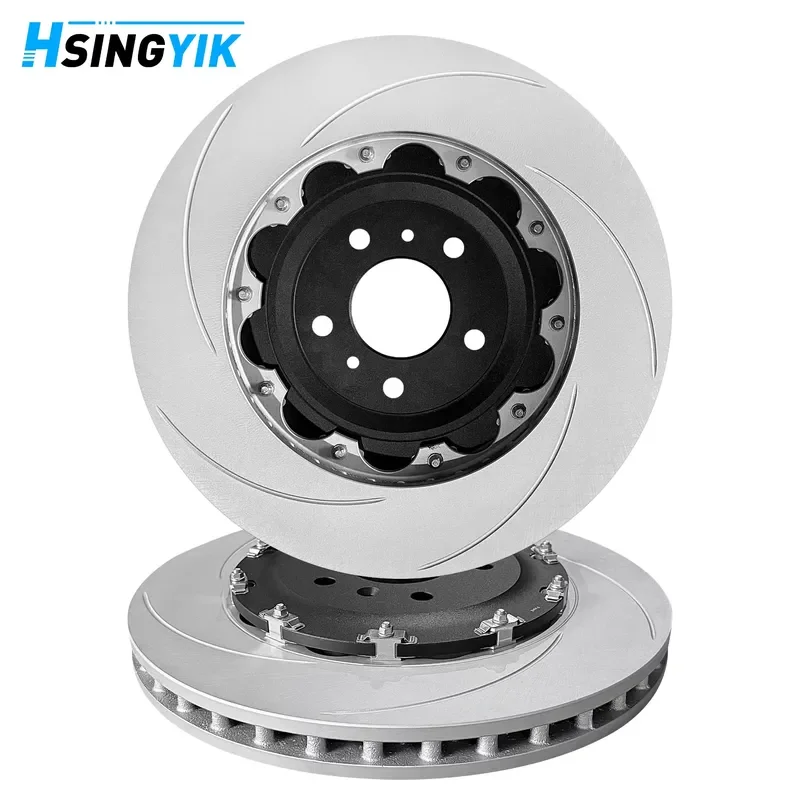 Dynamically Balanced Coating Rotor Pads Caliper Oem HY53-1125-AB Front 2 Piece Brake Disc Sets for Aston Martin DB11 V8