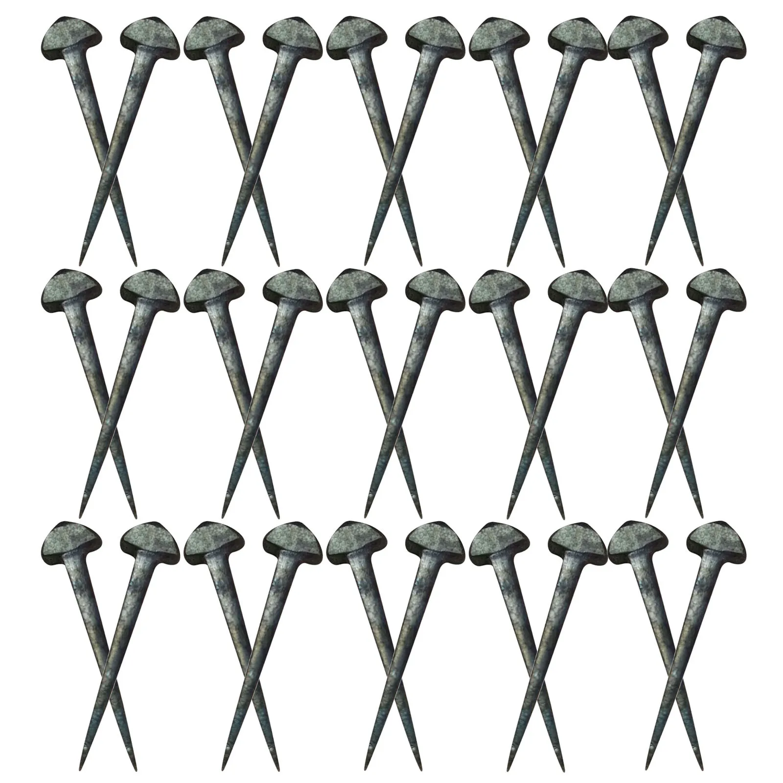 

50Pcs Horseshoe Nails Premium Iron Hoof Nails Practical Replacement Professional Horse Equipment Rear Brake Pads