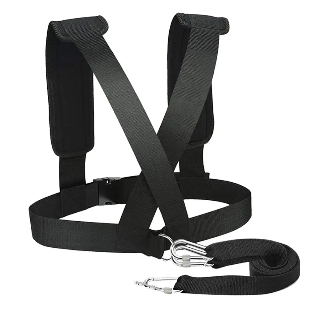 Sled Harness Vest Padded Shoulder Belt Running