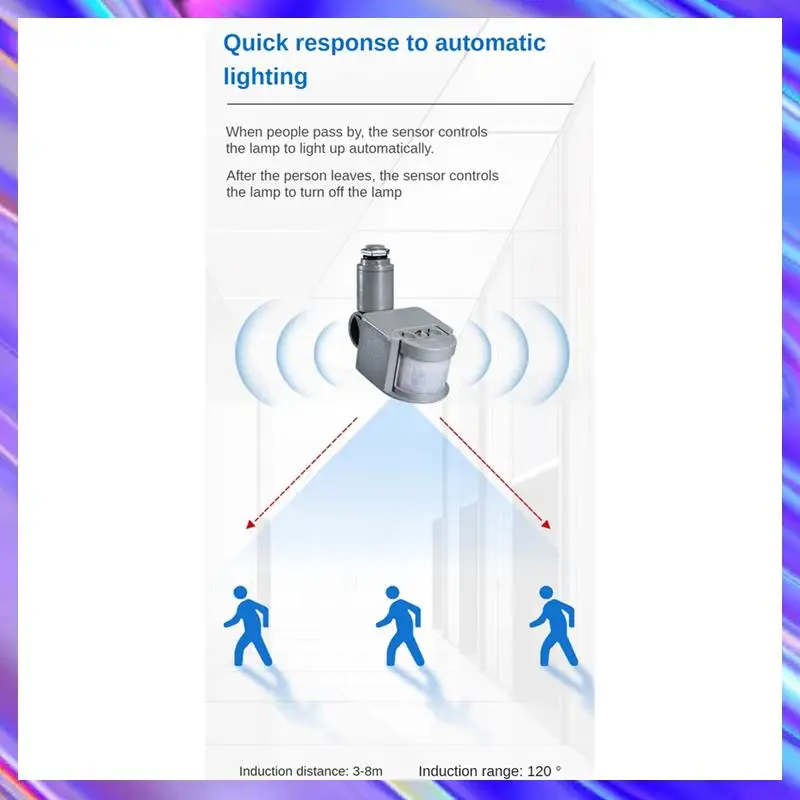 

Motion Sensor Automatic Infrared Wall Mount Timer Outdoor LED Motion Sensor Light Switch