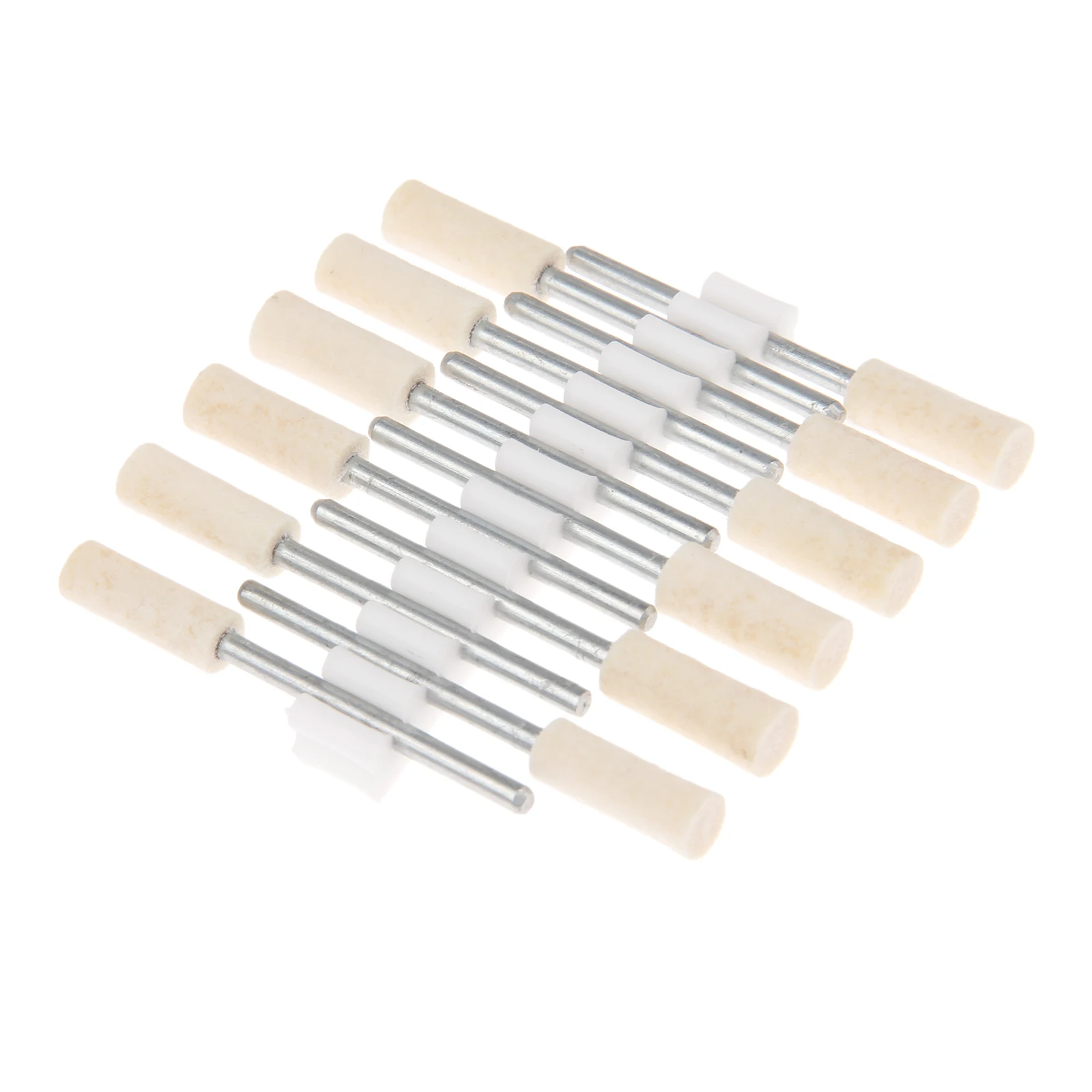 DRELD-Cabezal de pulido de lana, rueda de pulido de superficie de Metal para herramientas rotativas, vástago de 2,35mm, 12 piezas, Dremel