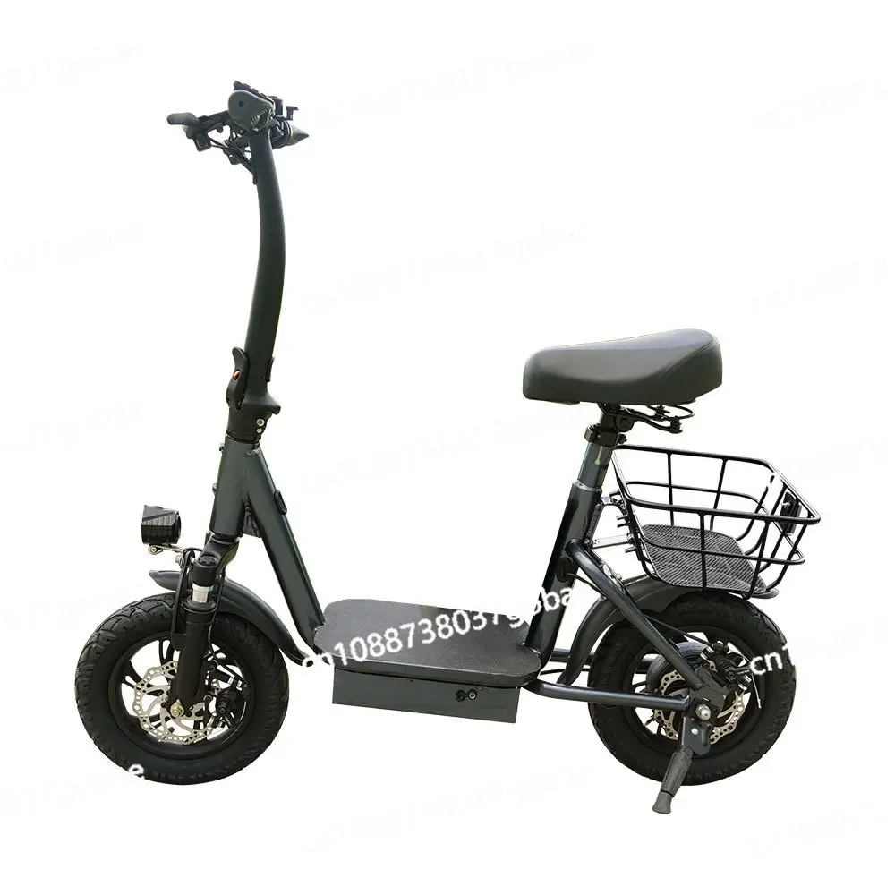 

Folding Electric Bicycle Portable Ultra-light Shock Absorption Power Mountain Battery Electric Vehicle