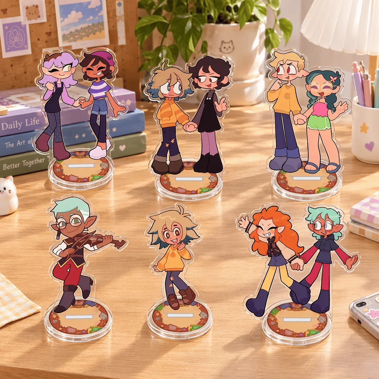 The Owl House Acrylic Standee New 10CM Character Eda Luz Cute Model Decoration for Tabletop, Gift for Fans, Keychain