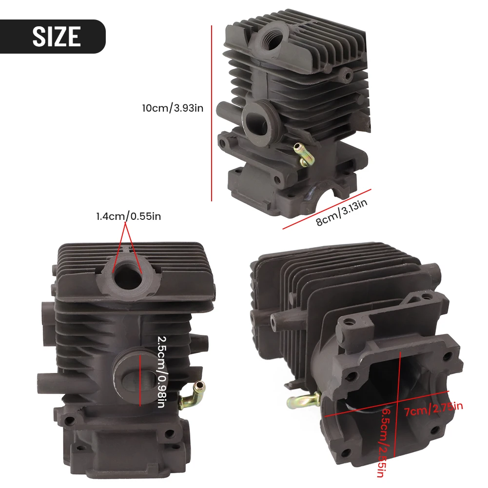 

Упрощенный процесс ремонта. Получите работать с помощью этого комплекта цилиндра и поршня диаметром 37 мм, предназначенного для MS192 и аналогичных моделей.