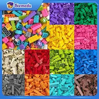 120/240PCS Building Blocks Bulk Set City Classic Bricks Colorful Assembly DIY Creative Toy Educational Interactive Toy for Kids