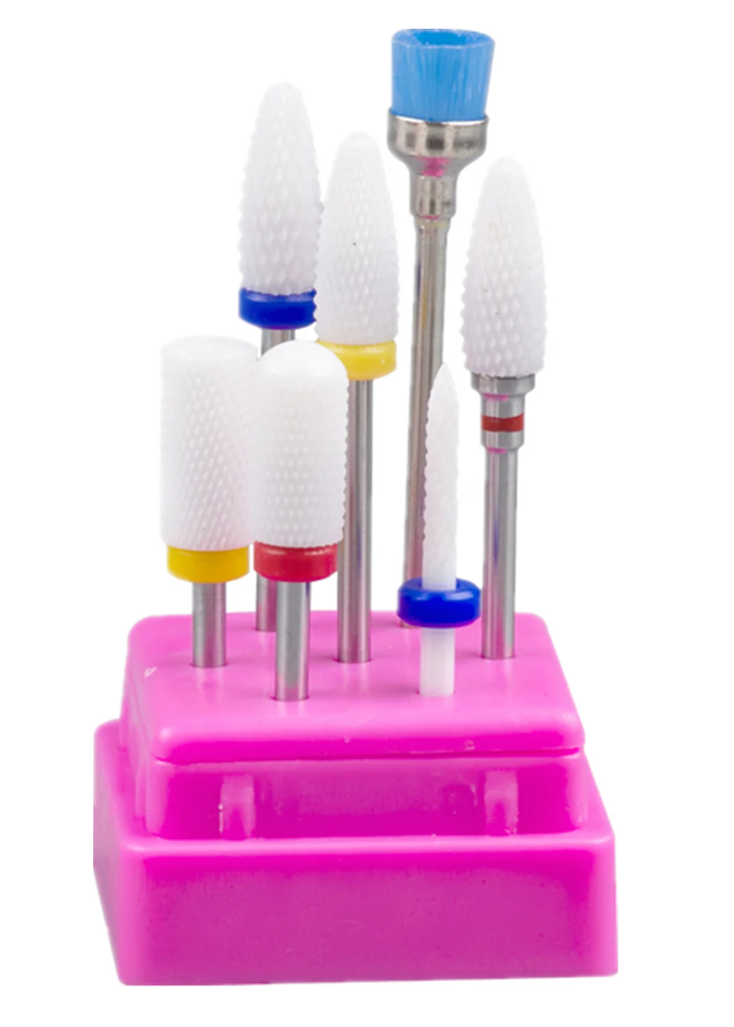 ชุดดอกกัดเล็บทังสเตนสตีล 7 ชิ้น สำหรับเครื่องเจียรเล็บไฟฟ้า ดอกเซรามิก อุปกรณ์ทำเล็บเท้า รุ่น 2030