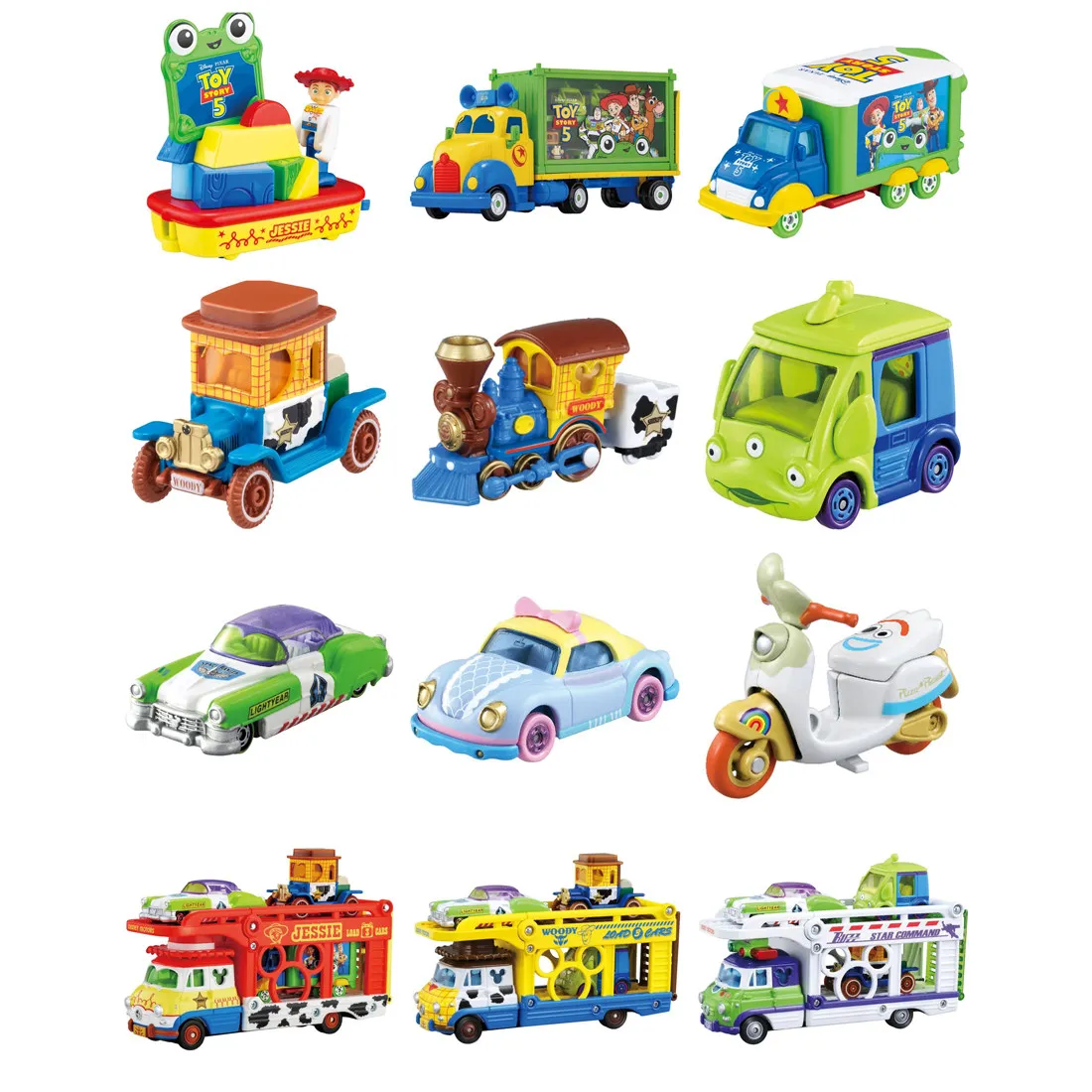 In Stock Original TAKARA TOMY Disney Motors Toy Story Diecast Alloy Mini Car Model Hobby Desktop Collectible Display Ornament - view 2