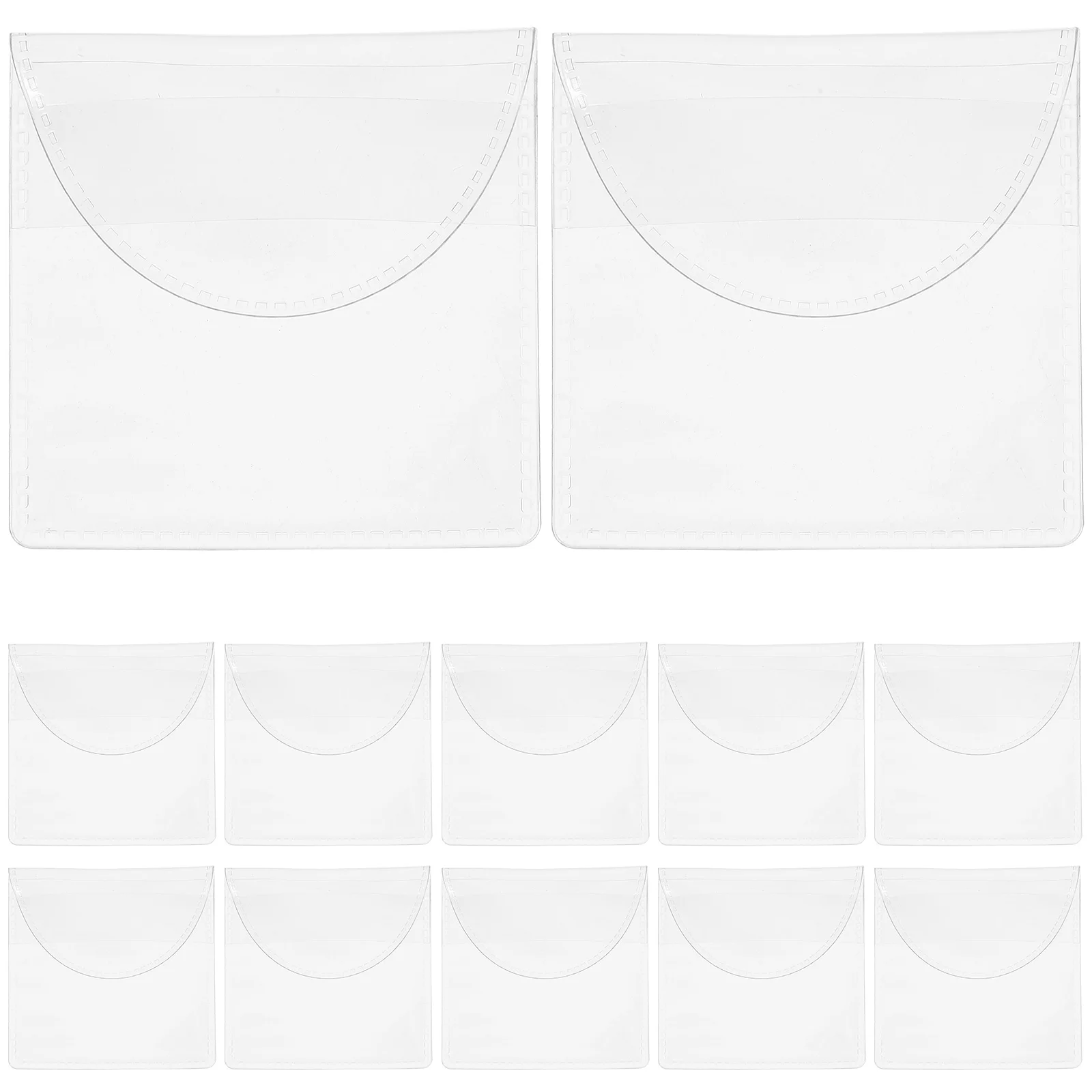 Sac de collection en PVC transparent pour pièces de monnaie, pocommuniste de rangement pour badges, pocommuniste protectrices, pocommuniste d'argent pour collectionneurs, 50, 40 pièces