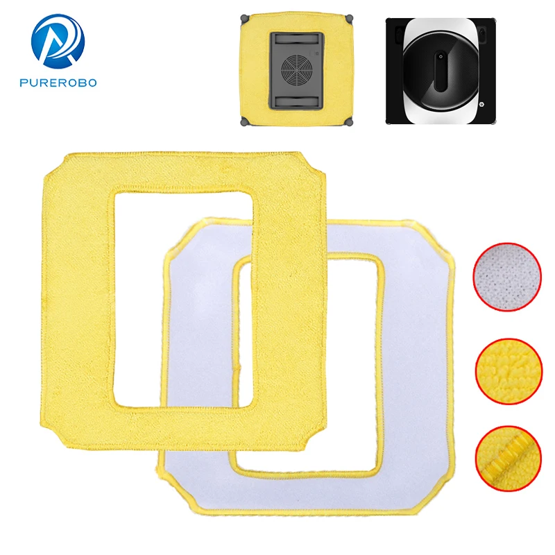 

Window Cleaning Robot accessories Mop High Quality Wipes Cloth Square Clean Wipes Purerobo W-S3 W-S8S W-S3S Window Cleaner Parts