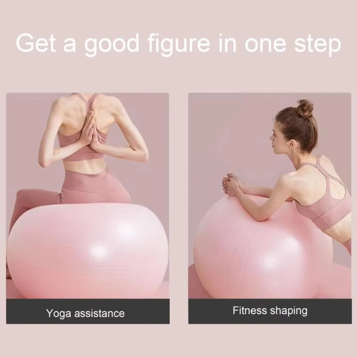 Pilates Balancing Ball Anti-Breakage Fitness Exercise Ball Balance Body Workout Ball Core Training Thicken Pregnant Yoga Ball