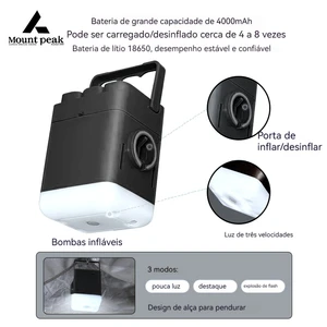 Nệm không khí nội thất thảm Glamping, Nệm ngủ PVC, Thảm giường cắm trại 2 người sang trọng, Bomb đã chế tạo 8 Giường di động bán hàng chính - №5