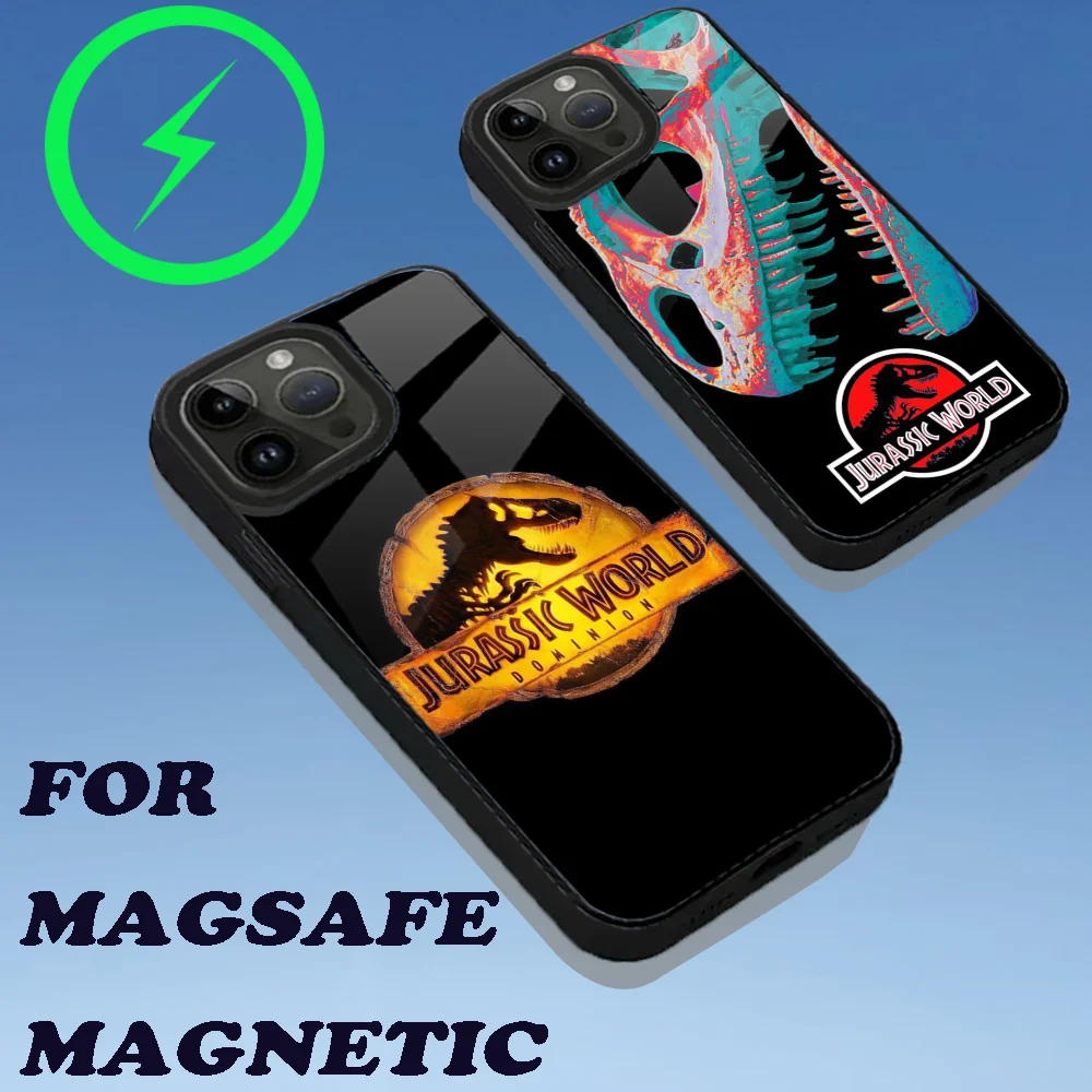 J-Jurassic Park Dinosaur World Phone Case For iPhone 16,15,14,13,12,11,Plus,Pro,Max Mini Magsafe Magnetic Wireless Charging