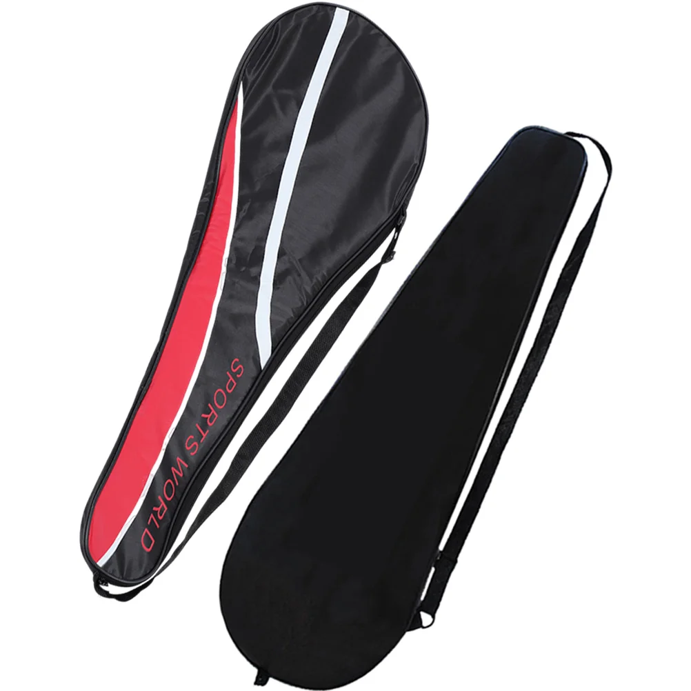 2 Pcs Badminton Shuttlecocks Racket Bag Daily Use Pouch Outdoor Reusable Container Organizer Black Supply