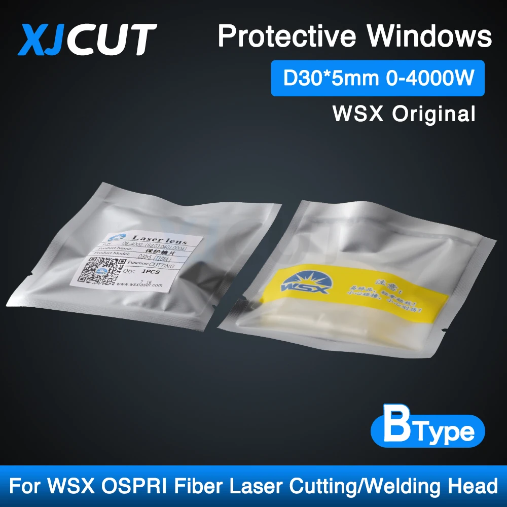 Original Precitec WSX Protective Windows 30*5mm 37x7mm Optical Lens For WSX Precitec raytools Fiber Laser Cutting Head 1064nm